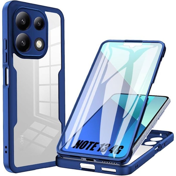 Coque - E.F.CONNECTION - För Xiaomi Redmi Note 13 4G - Hel skydd - Repellerande - Mörkblå marinblå