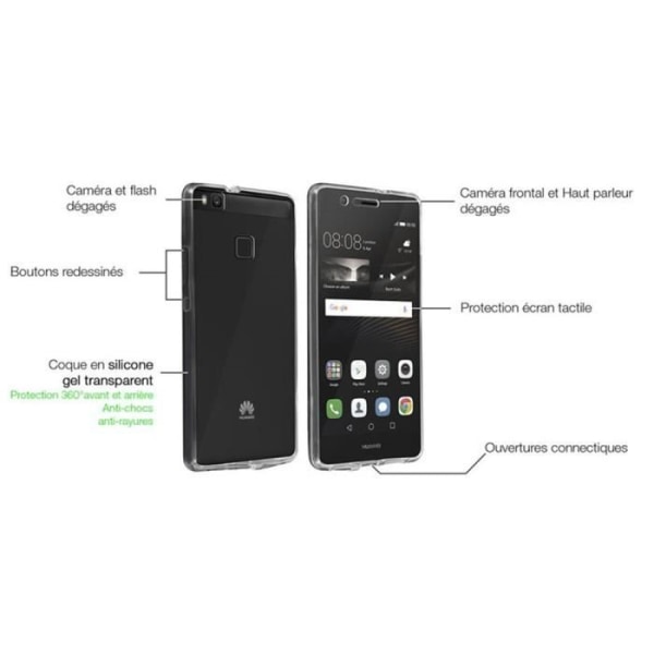 Inbyggt fodral Huawei P9 Lite Silikon GEL-skydd Helt FULLSTÄTT Stötsäkert  skydd - Blå 299f | Fyndiq