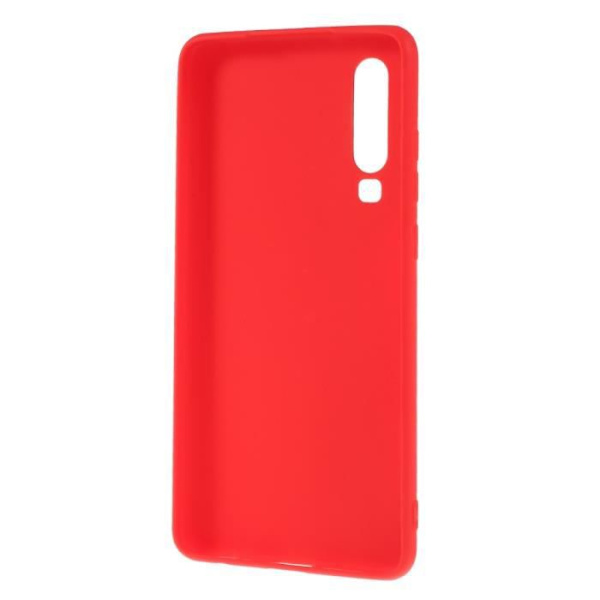 Taske til Huawei P30 i dobbeltsidet mat TPU rød