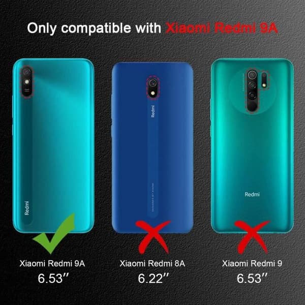 Skärmskydd - LittleMonkey - Xiaomi Redmi 9A - Härdat Glas - 9H Hårdhet - Bubblor Fritt Transparent