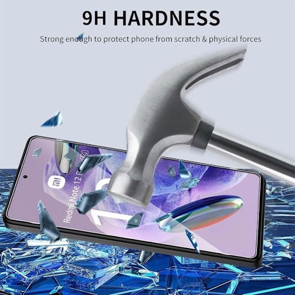 2 härdade skärmglasögon och 2 bakre kameraglasögon för Xiaomi Redmi Note 12 Pro+ 5G Transparent