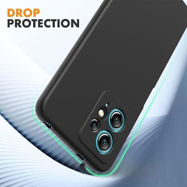 Beskyttelsescover - Xiaomi - Redmi Note 12 - Ultra Tynd Silikone - Stødabsorberende - Sort Svart