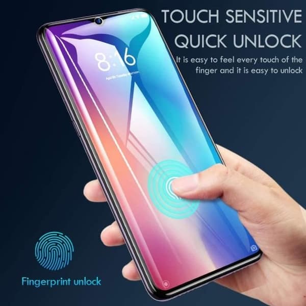 Pack- 4 flexibel film för Redmi Note 9 Pro högresistans skärmfilmer Transparent