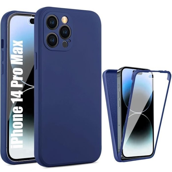 Coque - E.F.CONNECTION - för iPhone 14 Pro Max - Stötsäker - Rep resistant - Heltäckande skydd marinblå