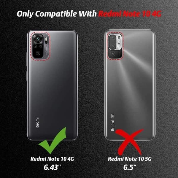 Skyddshud - E.F.CONNECTION - För Redmi Note 10 4G - Mjuk i silikon - Härdat glas - Stötabsorberande Transparent
