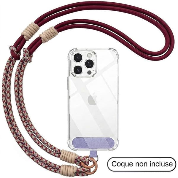Universell telefonkabel, snabb installation med handsfree - Bordeaux Bordeaux