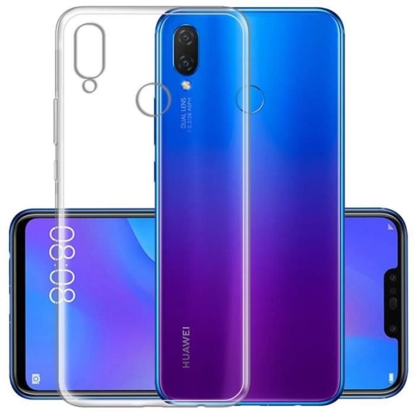 Fodral till Huawei P Smart Plus 2019 Silikonskydd Stötsäkert - Genomskinlig Transparent