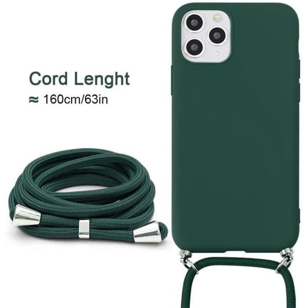 Coque - E.F.CONNECTION - för iPhone 14 - Mjuk - Dragsnöre - Mörkgrön Nattgrönt
