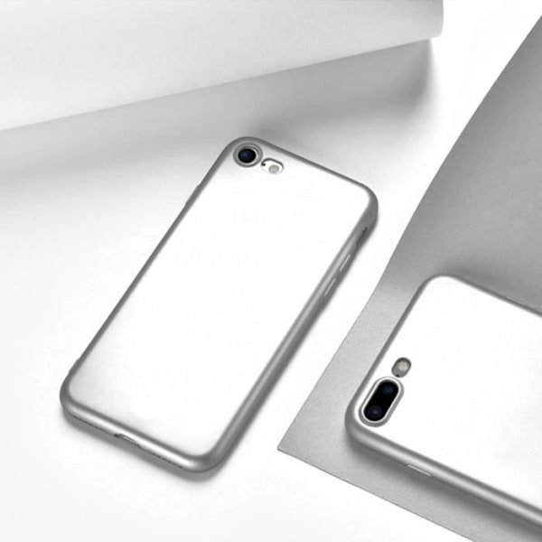 Coque iPhone 6 Plus-6S Plus (5,5') - Silver Matt Hög Kvalitet Silver