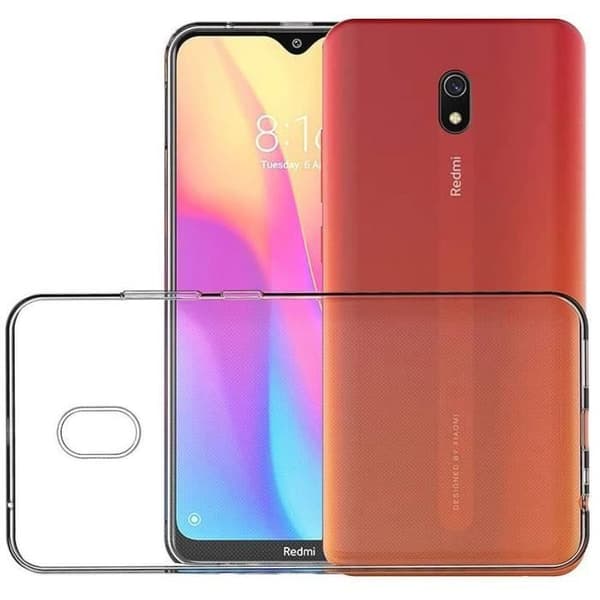 Skyddsskal - E.F.CONNECTION - Redmi 8A - Mjuk silikon - Transparent - Stötsäker Transparent