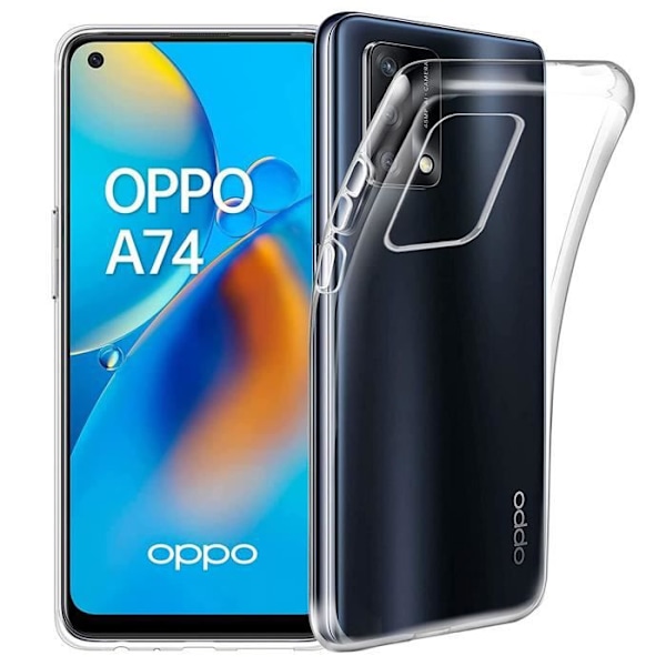 Coque - AURSTORE - Oppo A74 4G - Housse Etui Pochette - Silikone Gel TPU - Blød