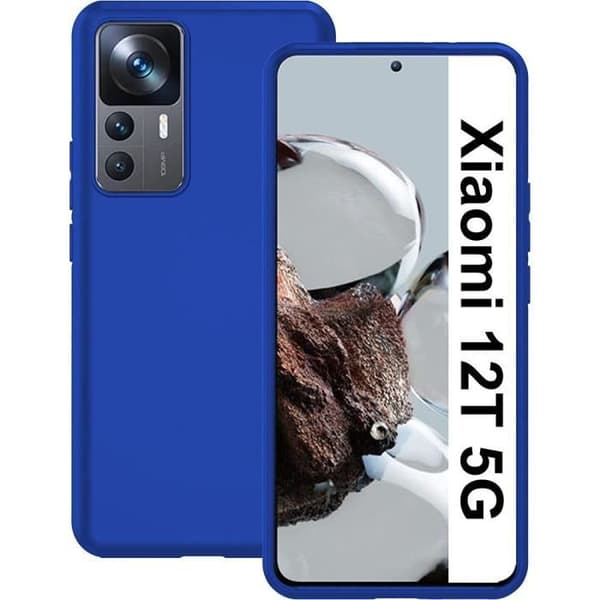 Skyddsfodral - E.F.CONNECTION - Xiaomi 12T - Silikon - Stötabsorberande - Blå Blå
