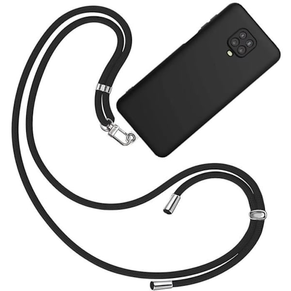 Beskyttelsesetui til Redmi Note 9S - E.F.CONNECTION - Blødt - Silikone - Sort Svart