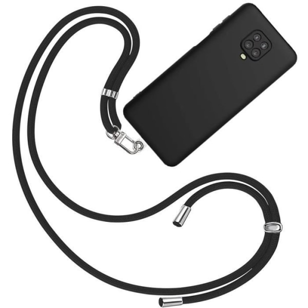 Skyddsfodral för Redmi Note 9S - E.F.CONNECTION - Mjuk - Silikon - Svart Svart