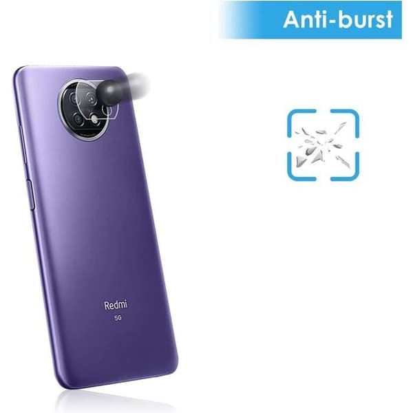 Set med 2 bakre kamera härdat glas för Xiaomi Redmi Note 9T Transparent