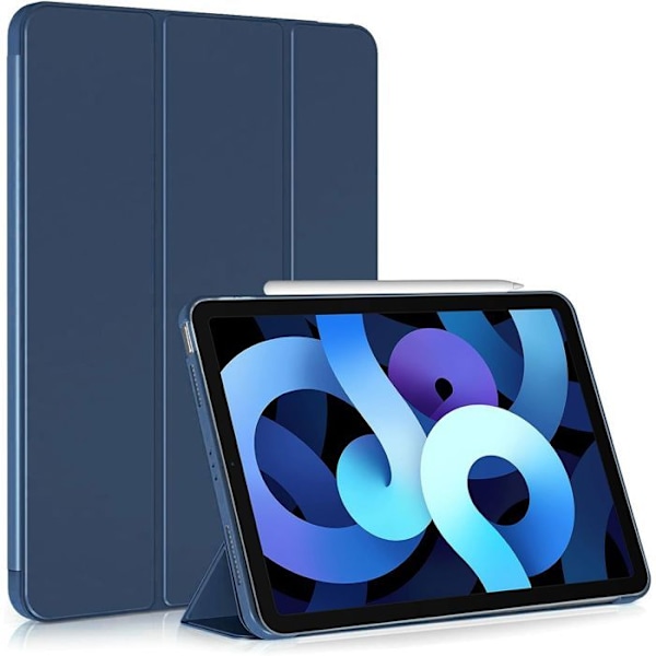 Skyddsomslag för iPad 10,2 Tum (2019/2020/2021) - Stötabsorberande med Stöd - Mörkblå marinblå