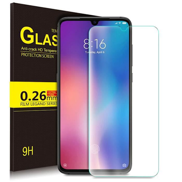 KuGi Xiaomi Redmi K20 skærmbeskytter, hærdet glasfilm skærmbeskyttelse til Xiaomi Redmi K20, klar