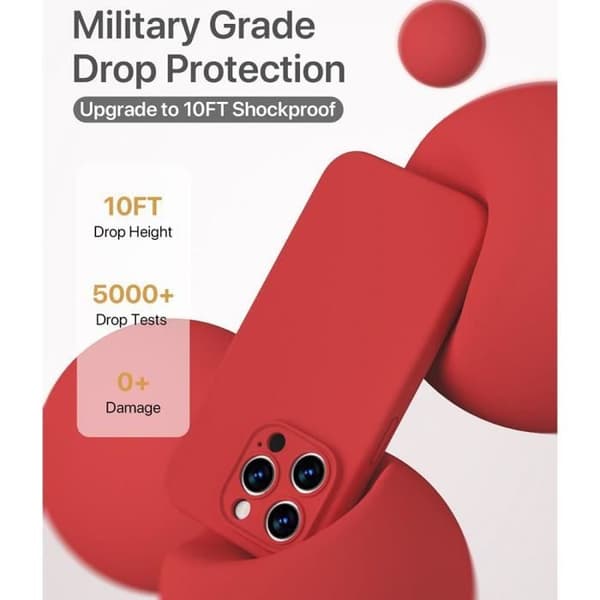 Coque - Röd - för iPhone 16 Pro Max - Stöttålig - Slim - Matt Röd