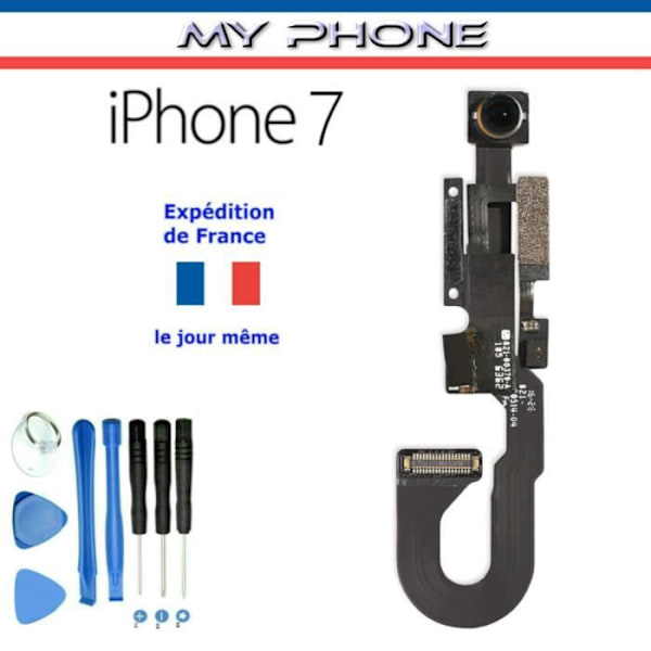 Front CAMERA för Apple IPHONE 7 + Proximity Sensor Module + Ljusstyrka Front Face Camera Kabel + Kit 8 Tools