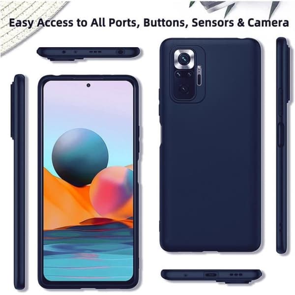 Coque - E.F.CONNECTION - Redmi Note 10 Pro - Silikon - Mjuk - Hållbar marinblå