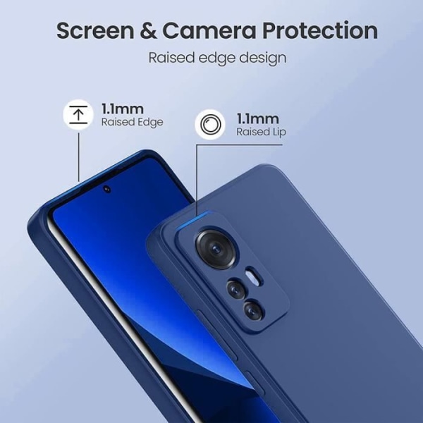 Etui til Xiaomi 12 Pro Soft Silicone Ultra Light Navy Blue marinblå