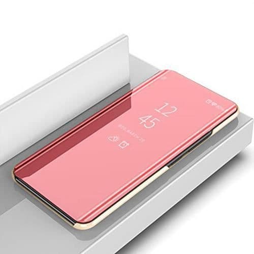 Coque - Xiaomi - Redmi Note 8T - Folio Spegel - Stötsäker - Ställfunktion Eller ros