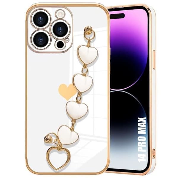 Coque - Vit - för iPhone 14 Pro Max - Stötbeständig skydd - Repfria - Ultra Slim Vit