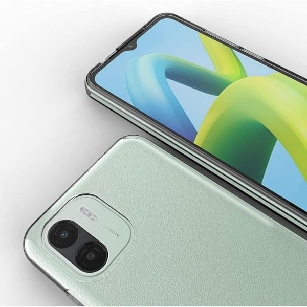 TPU etui til Xiaomi Redmi A1/A2 beskyttelse Stødsikker Slim Transparent Transparent