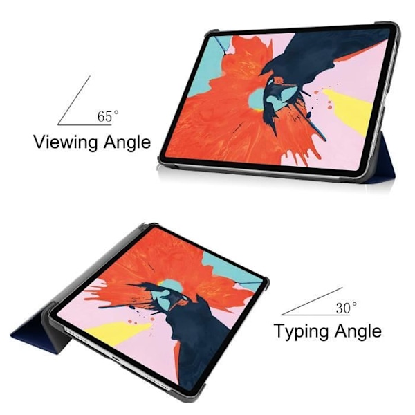Housse iPad Air 2020 (10.9") - Coque iPad Air 4, Lettere PU Læder Stødabsorberende Tablet Etui [Auto Vække / Standby] - Blå