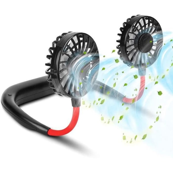 USB genopladelig halsblæser - EXEDSCEND - 3 hastigheder - Sort