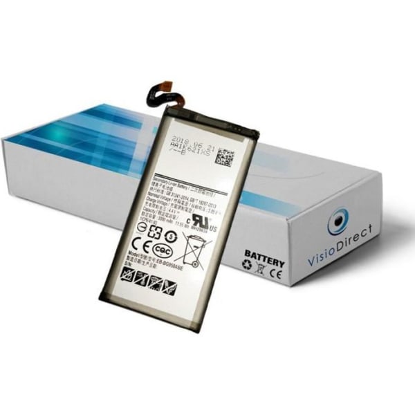 Internt batteri kompatibelt för Samsung Galaxy S8 SM-G950F EB-BG950ABE-A 3.8v 3000mAh -VISIODIRECT