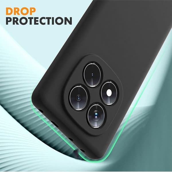 Siliconfodral för Xiaomi Redmi Note 15 Pro 5G, Stötsäker med Robust Rem Orange Orange, Svart