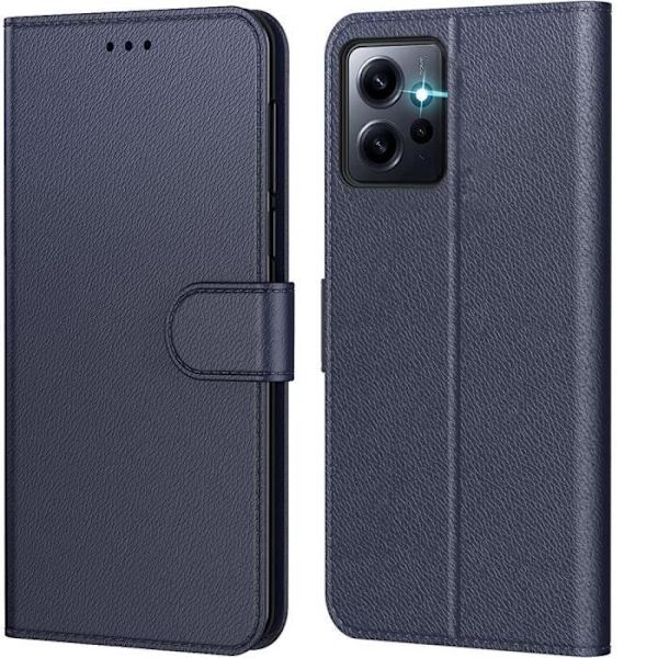 Skyddsfodral - Xiaomi - Redmi Note 12 - Repellerande - Magnetstängning - Marinblå marinblå