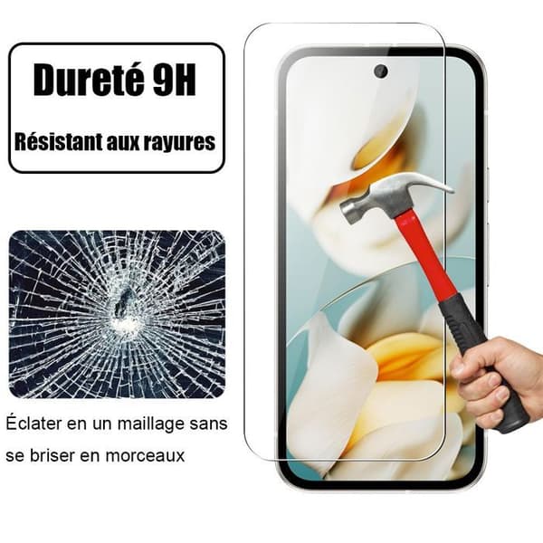 2 Härdat Glas för Google Pixel 9a - Repbeständig 9H Transparent Skydd Transparent