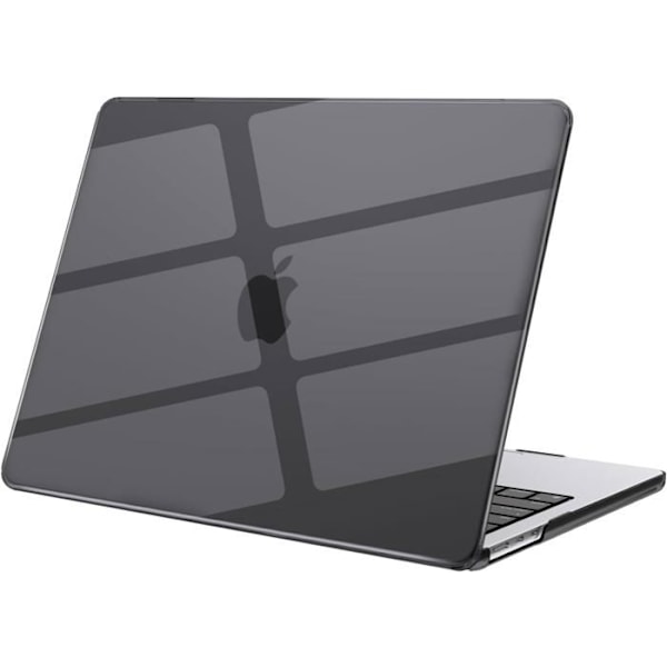 Skyddsfodral Kompatibelt med MacBook Air 13 Tum M4 A3240 M3 A3113 M2 A2681, Ute 2025 2024 2022, Skyddsetui Färg: Transparent svart