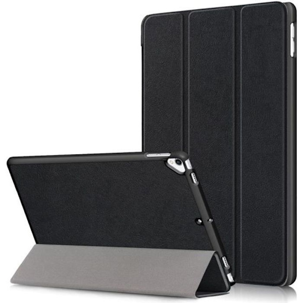 iPad 10,2" 2019 etui - Cover - Stødsikkert PU-læder - Letvægts - Sort - Kompatibel med iPad 7. generation Svart