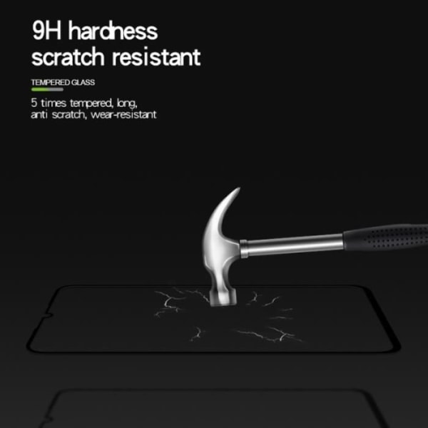 9h 2,5d helskärmsfilm av härdat glas för Xiaomi Mi 9 Se (svart) - 250889 svart