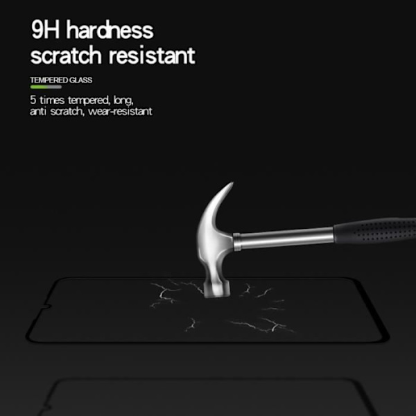 Skærmbeskyttelse - Xiaomi - Mi 9 SE - 9H hærdet glas - Fuld beskyttelse - Sort Svart