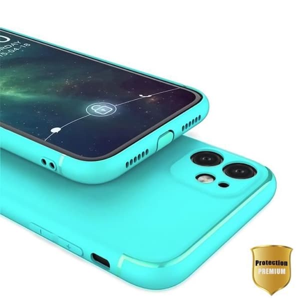 Skyddande skal - E.F.CONNECTION - för iPhone 13 Pro - Flexibelt - Grön - Stötdämpande Grön
