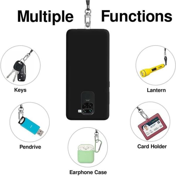 Skyddsfodral - E.F.CONNECTION - Redmi Note 9 Pro - Flexibelt - Svart - Rep- och stötbeständigt Svart