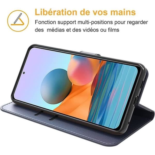 Coque - Redmi - Note 10 Pro 4G - Mörkblå - Stötsäker - Lätt - Kortfodral marinblå