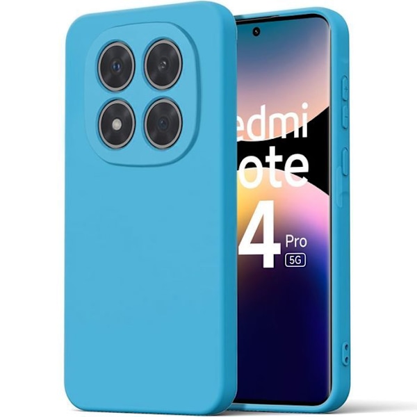 Coque til Xiaomi Redmi Note 14 Pro 5G (ikke til 4G) - Blødt Silikone Blå - E.F.Connection® Blå