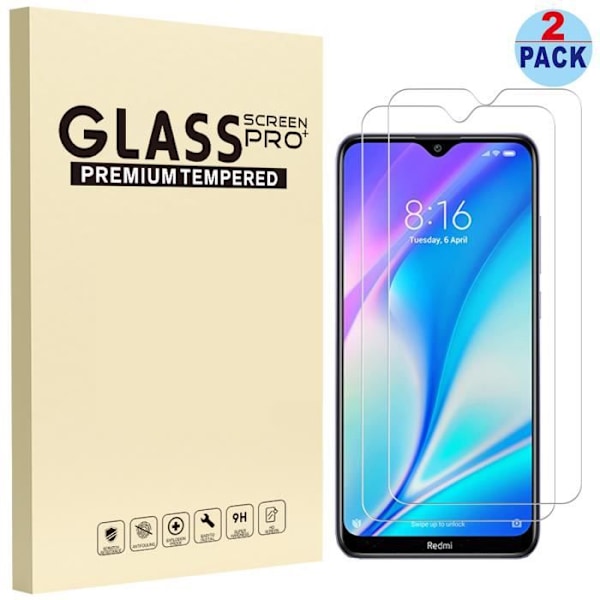 Skærmbeskytter - Xiaomi - Redmi 8A Dual - Hærdet glas - Ultratyndt - 2 stk.