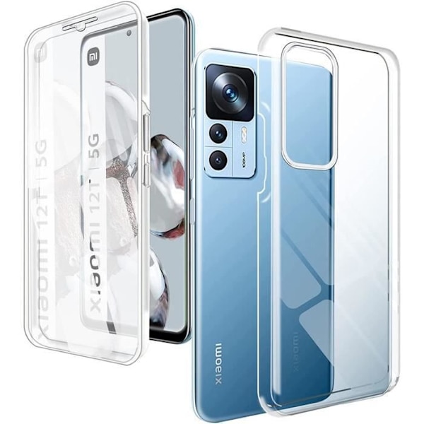 Skyddsfodral för Xiaomi 12T - 12T Pro - 360 Stötsäkert Transparent Heltäcke Transparent