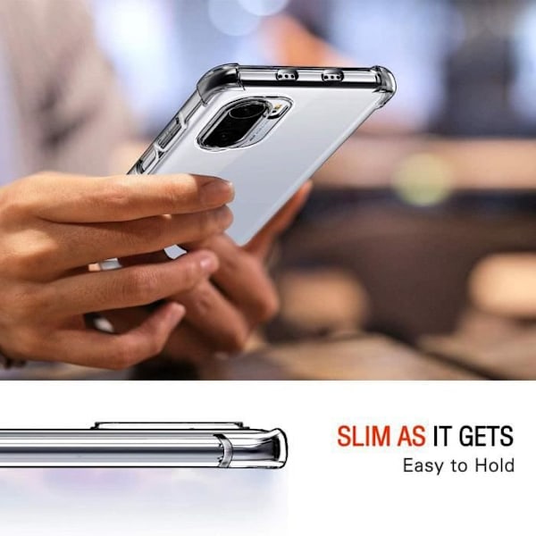 Fodral till Xiaomi Mi 11i TPU Stötsäkert Transparent + 2 härdade glasögon skyddsglas