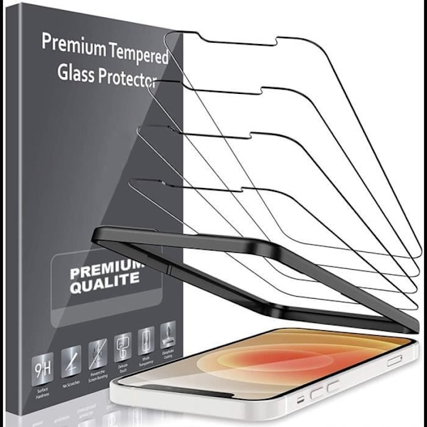 Skärmskydd i härdat glas E.F.Connection för iPhone 13 Pro Max (6,7") - Transparent - Pack av 4 Transparent