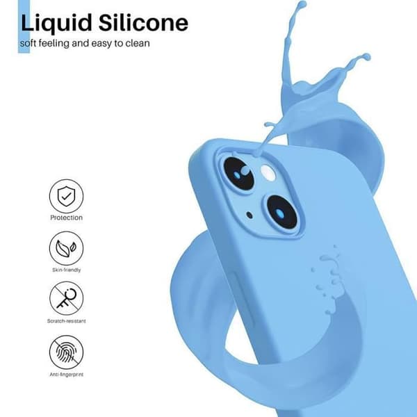 Fodral - Silikon - för iPhone 14 Plus - Ultra Slim - Stöt Protection - Blå Blå