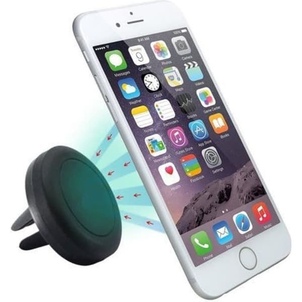Support för bil - SAVFY® - Magnetisk - Ventilation - Smartphone iPhone/Samsung/GPS - Svart
