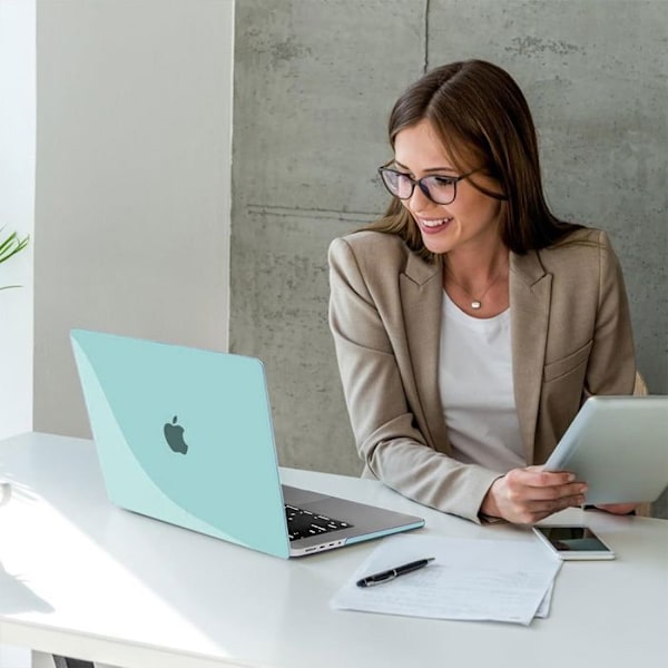 Coque til MacBook Pro 14 Tommer M4 M3 M2 M1 Pro/Max 2024 2023 2021, Slim Hård Beskyttelse med Glans - Grøn Grön