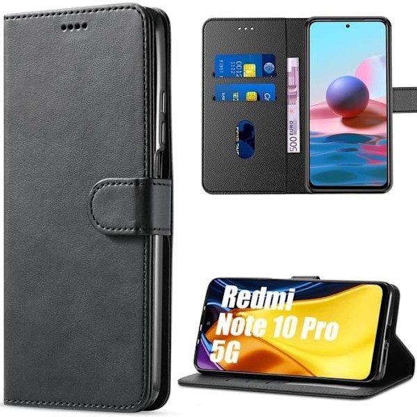 Skyddande fodral för Redmi Note 10 Pro 5G - E.F.CONNECTION - Svart - Stöttålig - 360 Graders skydd Svart